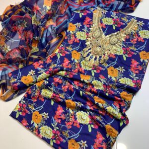 DIGITAL PRINTED 3 Pcs Silk in 15 color
